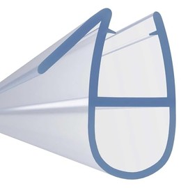 Keyplumb Shower Seal Strip 90cm Bubble Shaped 4-6mm Thick Door 3-7mm Gap