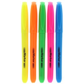 MIJOMA Set of 5 Highlighters in Assorted Bright Colours