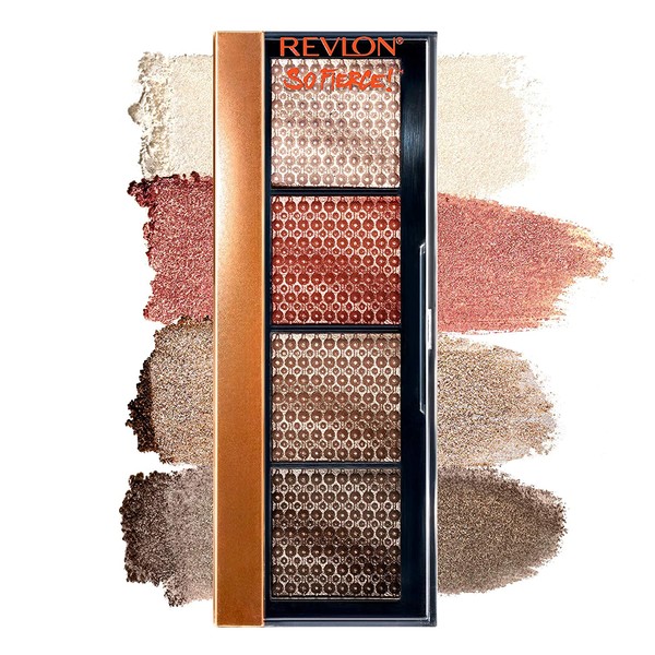Revlon So Fierce! Prismatic Eyeshadow Palette, Creamy Pigmented Eye Makeup in Blendable Matte & Pearl Finishes, 965 Tantrum, 0.21 oz.