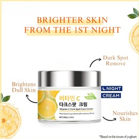 Korean Skin Care Vitamin C Dark Spot Care Cream,Brightening Korean Moisturiser for Glowing Skin,Anti Aging&Wrinkle Day And Night Face Cream For Women&Men,Reduce Fine Lines for Skin Care