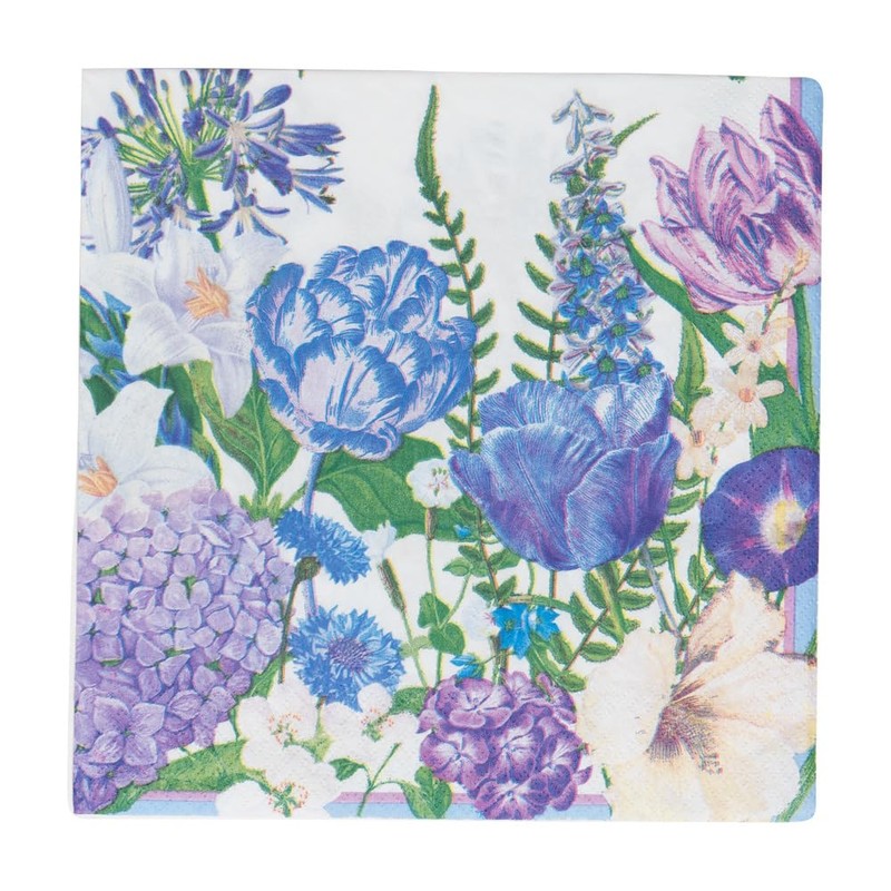 Caspari Shades Of Blue Dinner Napkins - 20 Dinner Napkins