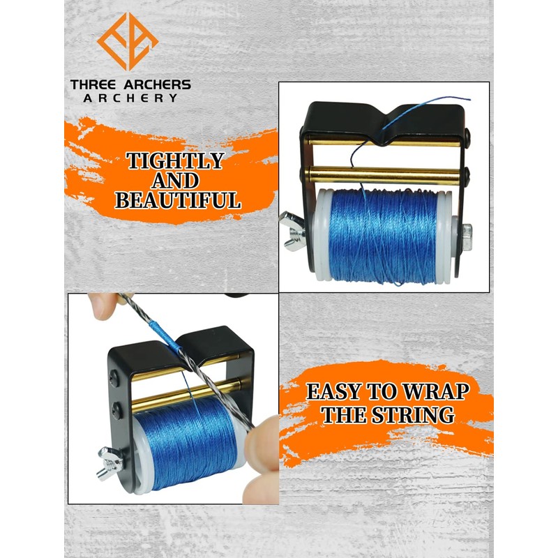 THREE ARCHERS Bowstring Serving Thread String Serving Jig 120 yard/110m