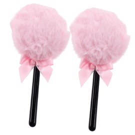 FOMIYES 2pcs Face Makeup Powder Puff for Loose Mineral Powders Compact Portable Tools for Effortless Application for Home Travel Use