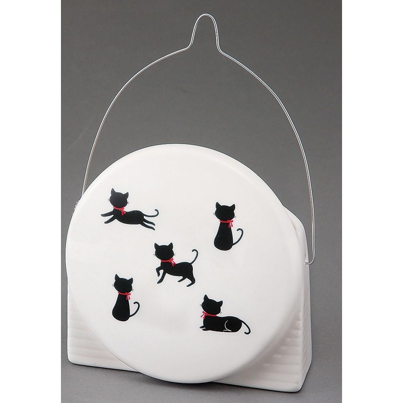 蚊遣 Charger Round Black Cat Silhouette S28 – 809