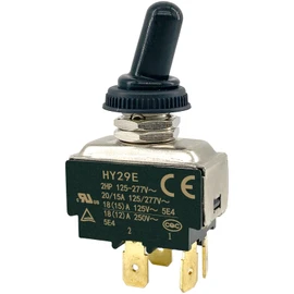 HY29E Toggle Switch (1-Pack) 20A 125V 15A 277V 2HP 4-Pin ON-OFF Compatible with Rocket Appartamento Espresso Machines and QEP Wet Tile Saws Fixes Power Failure and Burned Contacts Replacement for KEDU