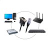 LFHUKEJI RJ45 to RS232, DB9 9-Pin Serial Port Male to