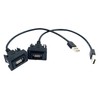 Bstenky 2Pcs Male to Female USB Port Vehicle Power Socket