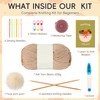 GliCraft Knitting Kits for Beginners Adults Hat Knit Kit with
