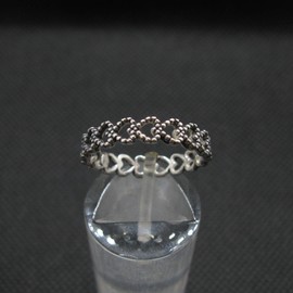 Sterling Silber Ring 4mm Breites Band Solide Echte Punzierte 925 Herzen
