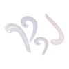 4Pcs Comma Curve Ruler Multifunction Combination Sewing Trimming Drawing Dressmaking