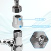 3/8 Female to 1/2 Male Adapter, 4PCS Brass Pipe Fitting