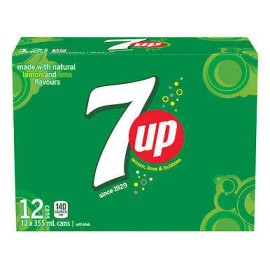 PepsiCo 7UP Soft Drink, 355 mL/12 fl. oz., Cans, 12 Pack