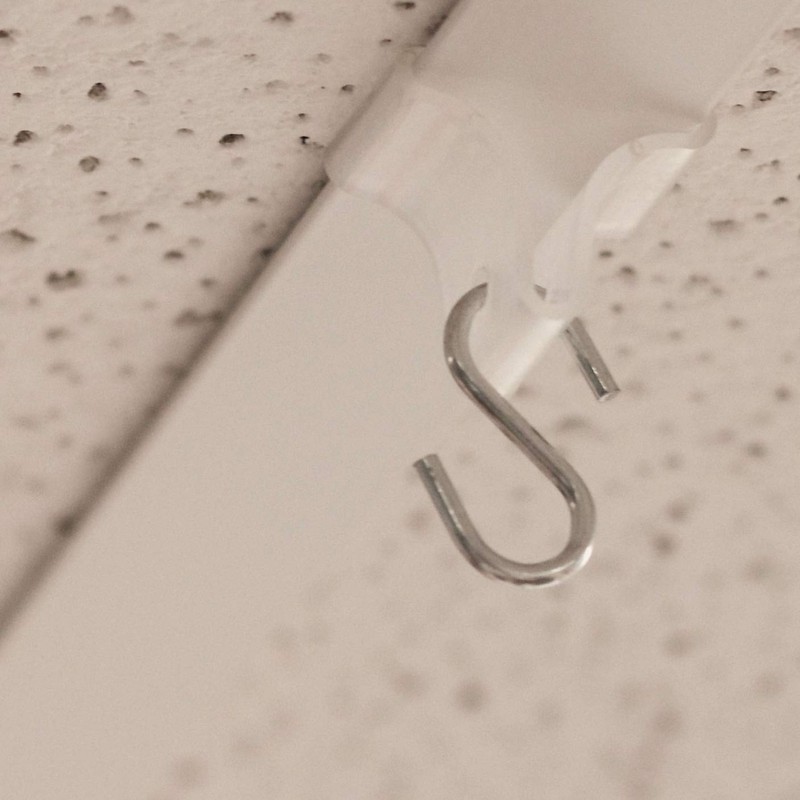 SHARP TANK Clear Grid Clips with Drop Ceiling Hooks for