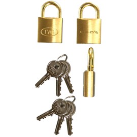 WAKI TWE Identical Key Cylinder Locks, 1.0 inches (25 mm), 3 Pieces Included