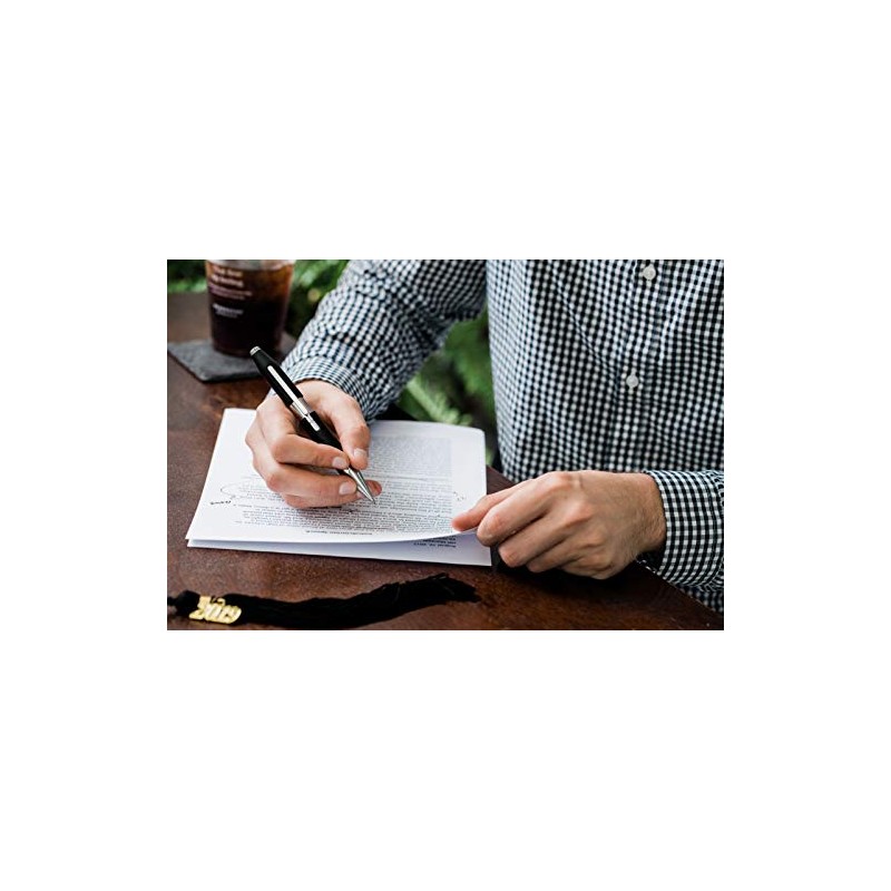 CROSS X Charcoal Black Rollerball Pen with Chrome Appointments incl.