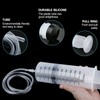 Large Capacity Plastic Syringe with 1m Tube,for Liquids, Oil or