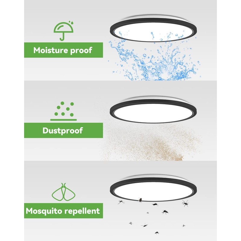 zemty 4Pack 12 Inch LED Ceiling Light Flush Mount, 28W