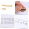 Minkissy 3sets Eyeshadow Palette Stickers Set Metal Eye Shadow Palette