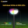 Ensenior Solar Pathway Lights IP65 Waterproof, RGB Color Changing &