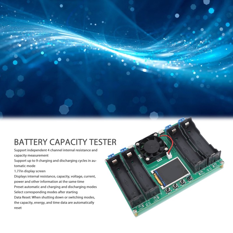 18650 Battery Capacity Tester 4 Channel Automatic Cyclic Charging Discharging
