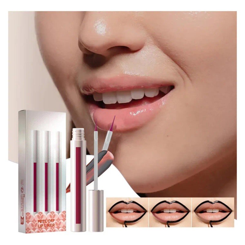 Tinte Labial Despegable 3 Piezas De Maquillaje Labial De Lar