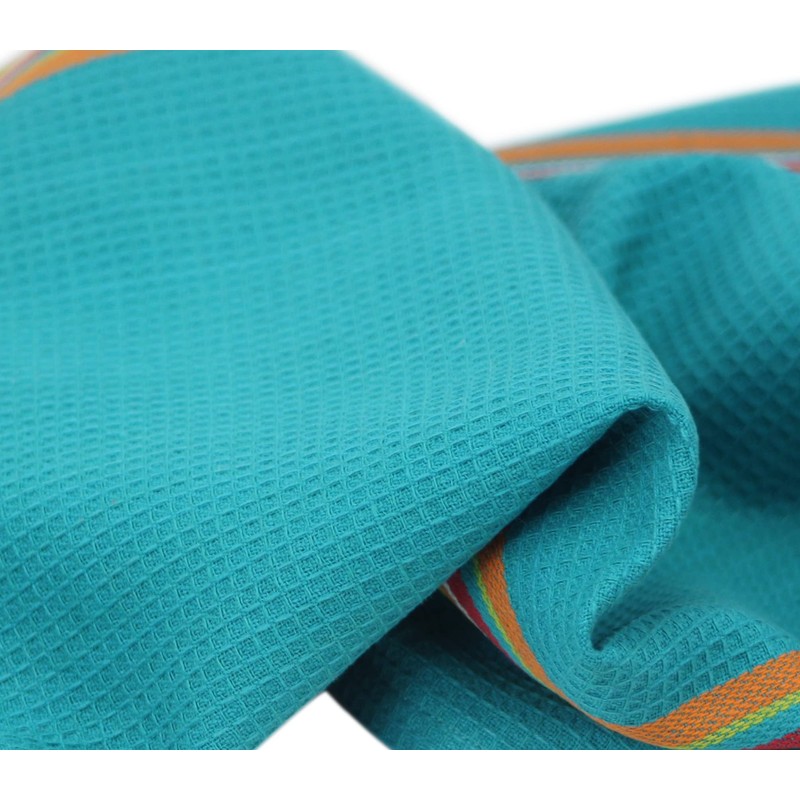 COTTON CRAFT Salsa Stripe Kitchen Towel - Set of 8