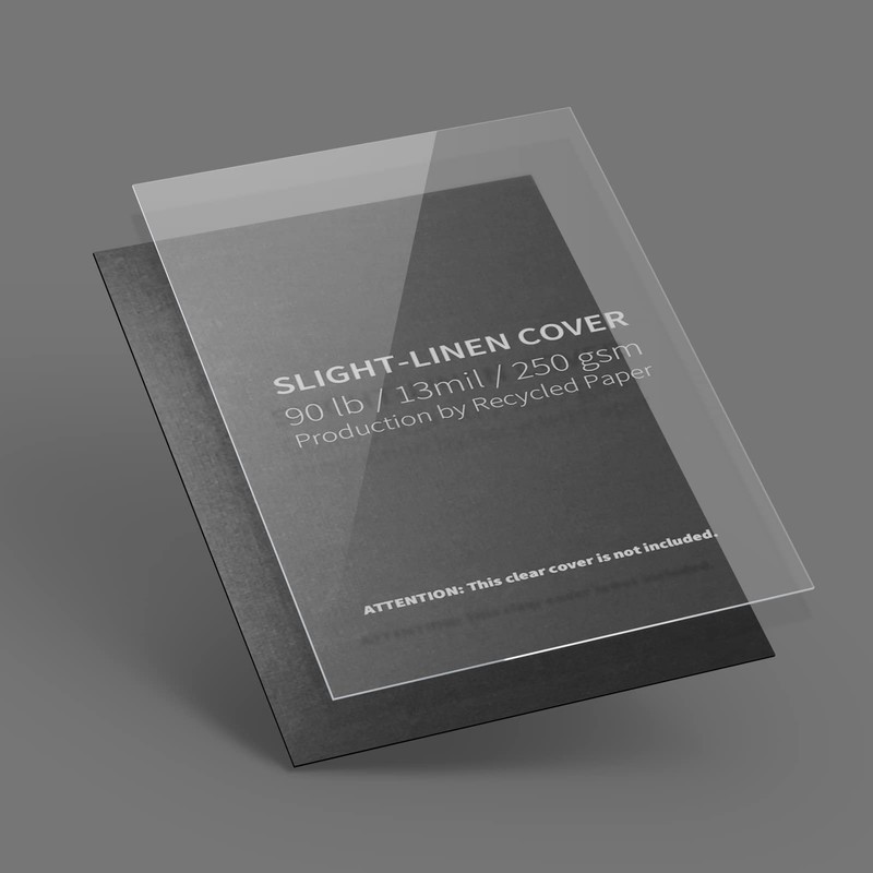 Binditek 25 Pack 13 Mil Slight Linen-Texture Paper Binding Presentation