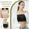 YEKEYI 3 X Women Lace Clip On Bra Insert Modesty