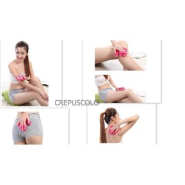 CREPUSCOLO Massage Roller, Cellulite Removal, Cellulite Roller, Globe Roller, Diet, Shaping, Colo, Lymphatic Relaxation, Swelling, Thighs, Tummy, Upper Arms, Fatigue Recovery, Urn (Red)