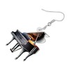 DALANE Acrylic Cute Piano Earrings Dangle Drop Musical Instrument Jewelry