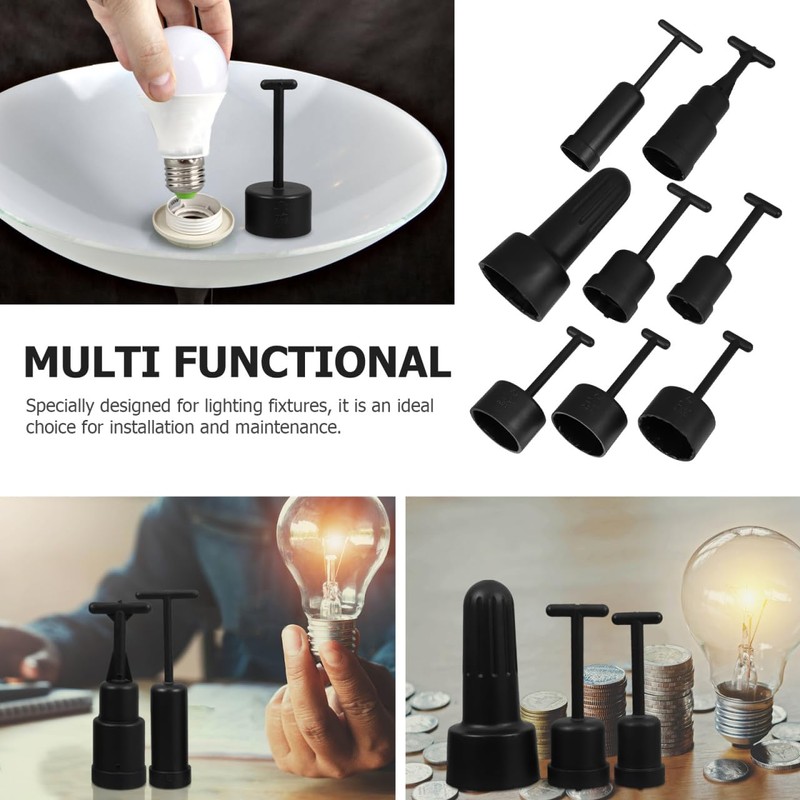 Luxshiny All-in-one Light Socket Ring Tool Kit Nonslip ABS Wrench