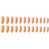 Nail Tips, 24 Pieces, Orange, Medium Length, False Nails, Receptions,