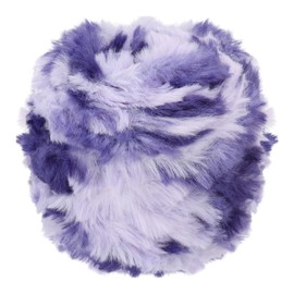PATIKIL 70 Yards Fur Yarn, 100 Grams Soft Plush Fluffy Chunky Polyester Faux Fur Eyelash Yarn for Crocheting Hand Knitting Blanket Hats Crochet Crafting, Dark Light Purple