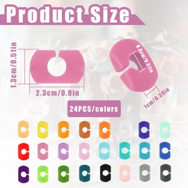 24 Stück glasmarkierer,markierer Silikon,glas markierung trinkgläser,glasmarker,Markieren,Wiederverwendbarer,gläser markieren,glasmarkierer silikon,Markierer Für Wein Champagner, Martini, Trink