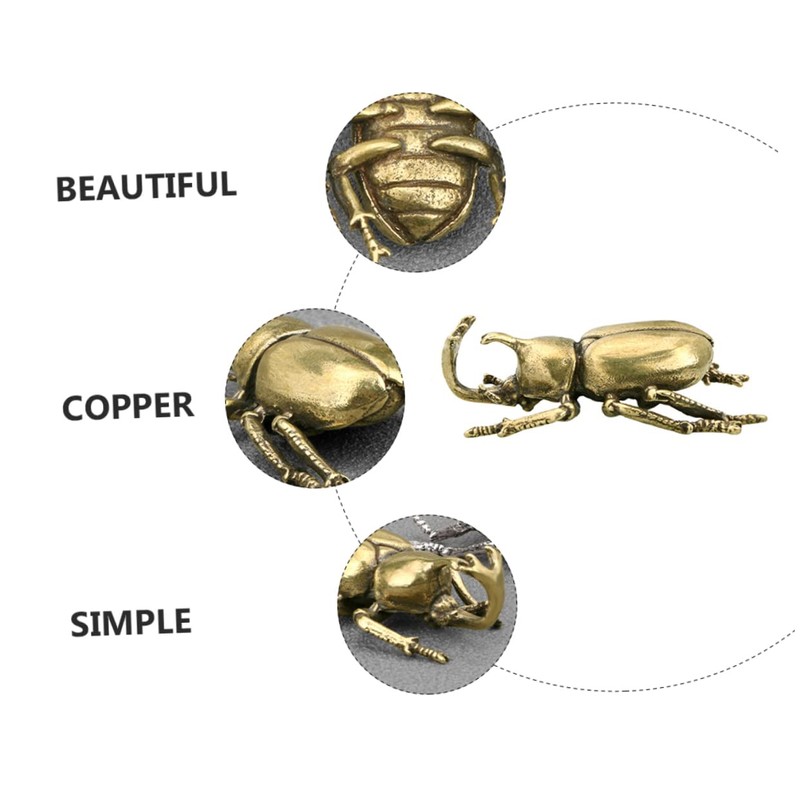 BIUDECO Craft Beetle Artistic Desktop Decor Safe Tasteless Material for