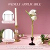 Ninehaoou 10 Pack 7.9" Glass Bud Vase Taper Candle Holder's