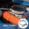 PATIKIL 5 Pcs 27-29mm Mini Fuel Injection Hose Clamps Stainless
