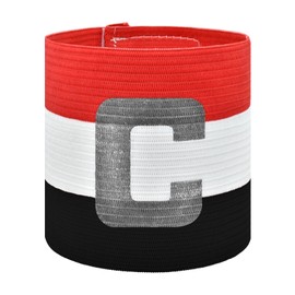 Mezeic Soccer Captain Armband Classic C Captain Bands Unisex Captain's Armband Youths & Adults Football Arm Bands Elastic Adjustable Sport Captains Armband