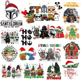 Bundle Galactic Christmas Png, Merry Christmas Family Png, Xmas Holiday Png