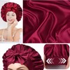 Mcoser Gold Sleep Bonnets,Silk Sleep Bonnets for Women,Adjustable Night Sleeping