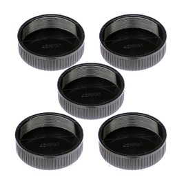 (5 Packs) Fotasy Lens Rear Caps for M42 42mm Screw Mount Lens, M42 Lens Cap, M42 Lens Rear Cap, 42mm Screw Mount Lens Cap, M42 End Cap, fits Pentax Takumar/MamiyaSekor/Helios M42 Lens, etc