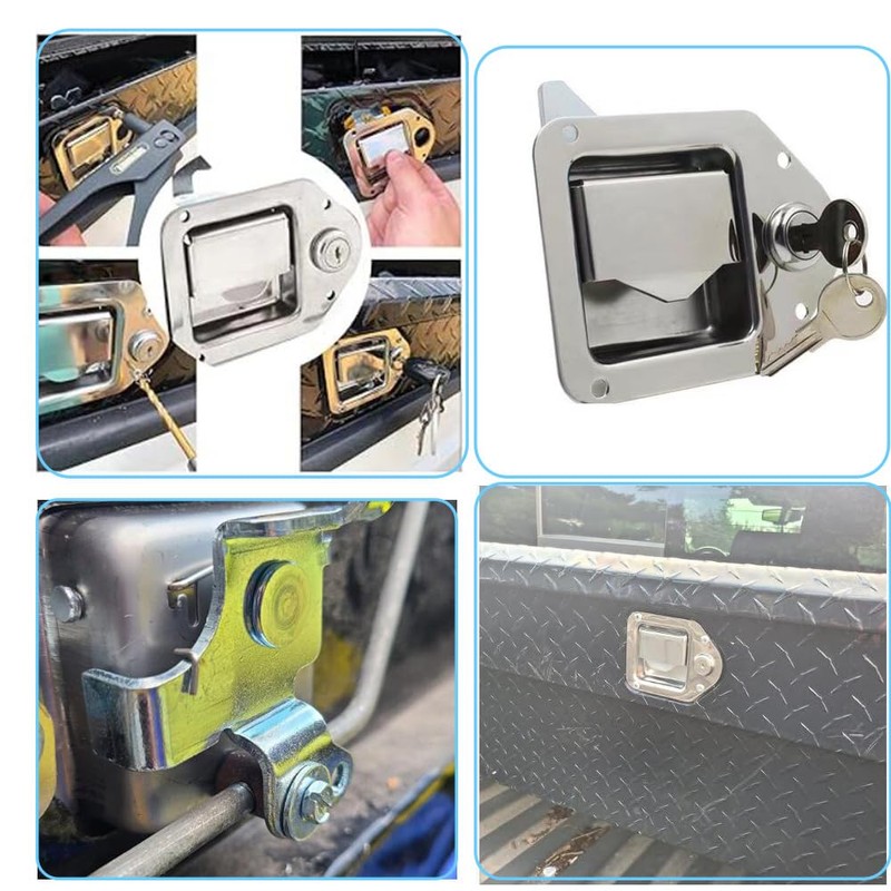 2Pcs Truck Tool Box Latch Paddle Handle Latch Tool Box