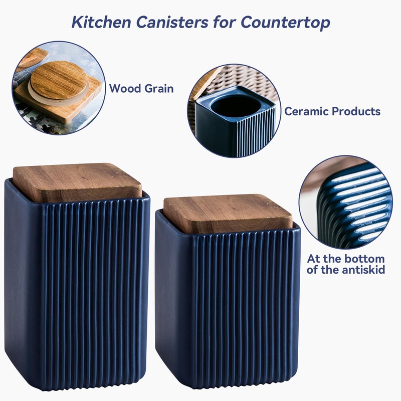 Jueison Ceramic Storage Jars Modern Elegant Highly Polished Airtight Storage