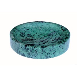 KLEO Natural Stone Soap Dish Soap Holder Bath Accessories for Bathroom, Tub or Wash Basin Accessories (Green)