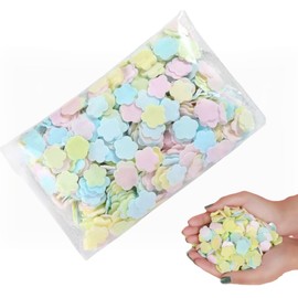 1000 Sheets Colorful Flower Shape Portable Disposable Paper Soap Portable Travel Hiking Washing Hand Bath Toiletry Paper Soap Sheets Confetti Portable Gentle Soap Papers for Women Soap Fragrance