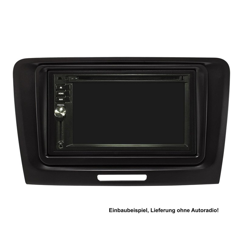 tomzz Audio 2450-024 Double DIN Radio Faceplate Compatible with Skoda