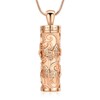 AIWENXI Cylinder Butterfly Urn Ashes Necklace for Women Men Cremation