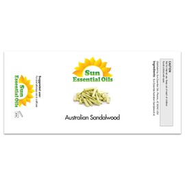 Sun Essential Oils – 4 oz Australian Sandalwood Essential Oil with Dropper for Diffuser, Skin, Aromatherapy Massage, Humidifier, Scent for Candle, Lotion & Soap Making at Home, Fragrance for Room