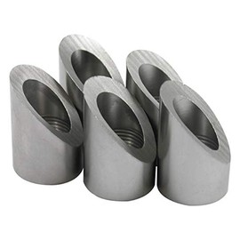 Verocious Motorsports Angled O2 Oxygen Sensor Bung (M18 x 1.5), 304 Stainless Steel - Pack of 25