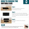 VOISEN Floor Register 4x10, 8 Pack Black Floor Vent Covers,